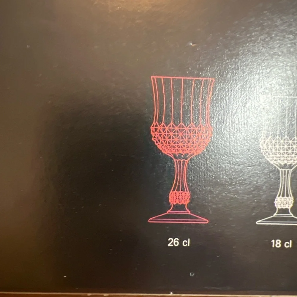 Cristal d’Arques Ancenis 26cl Lead Crystal Wine Glass Set of 6 – New in Box - Picture 5 of 6